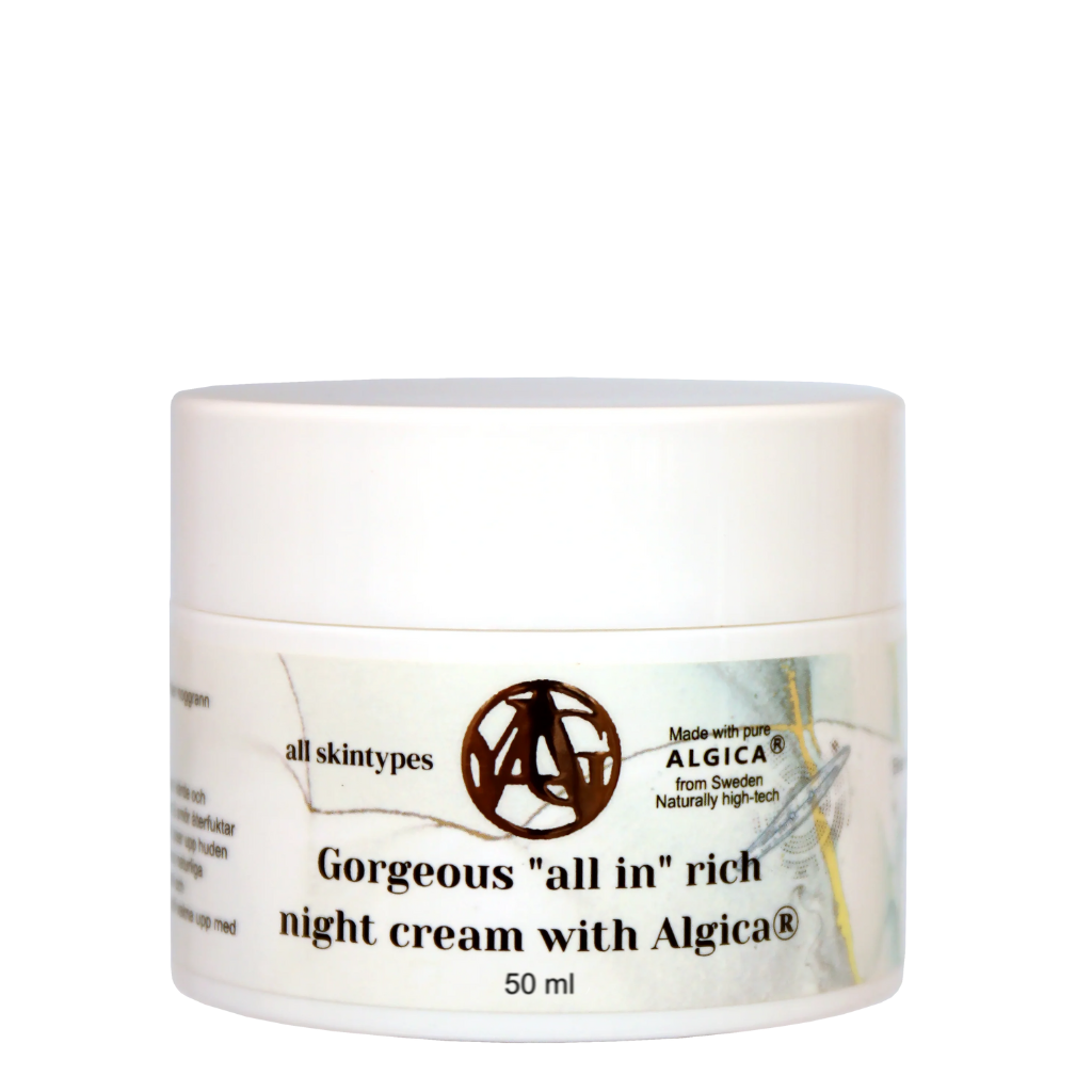 Gorgeous "all in" rich night cream with Algica ®