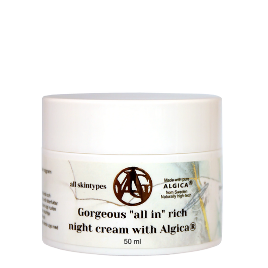 Gorgeous "all in" rich night cream with Algica ®