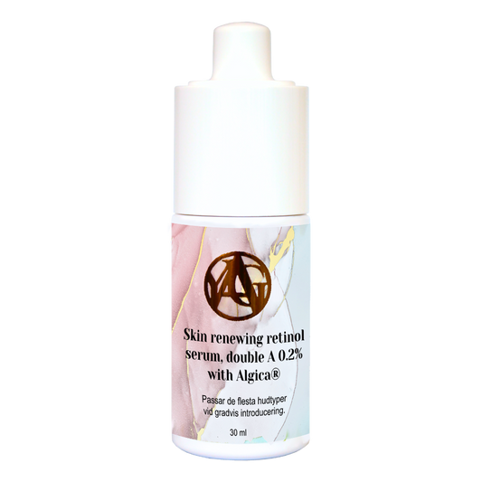 Skin renewing retinol serum double A with Algica ® 0,2% YAG Sweden