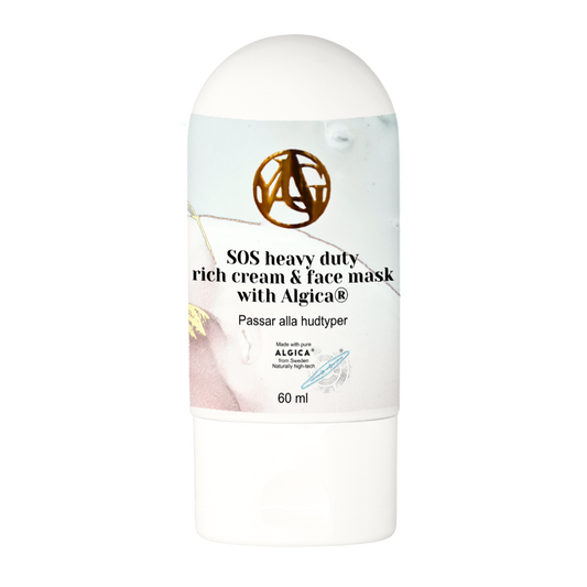 SOS heavy duty rich cream & face mask with Algica®