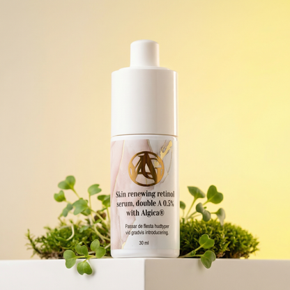 Skin renewing retinol serum double A with Algica ® 0,5% YAG Sweden