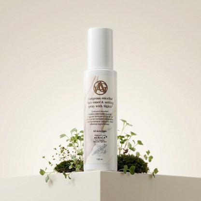 Gorgeous micellar face toner & setting spray with Algica ® Min butik