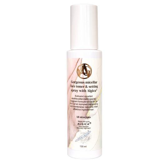 Gorgeous micellar face toner & setting spray with Algica ®